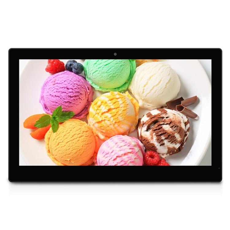 HSD-P538 14 inch IPS Touch Screen All in One PC with Holder, 4GB+32GB, Android 14 RK3576S Octa-core (Black)