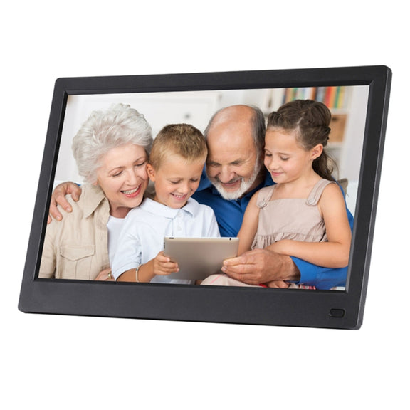 11.6 inch FHD LED Display Digital Photo Frame with Holder & Remote Control, MSTAR V56 Program, Support USB / SD Card Input (Black)