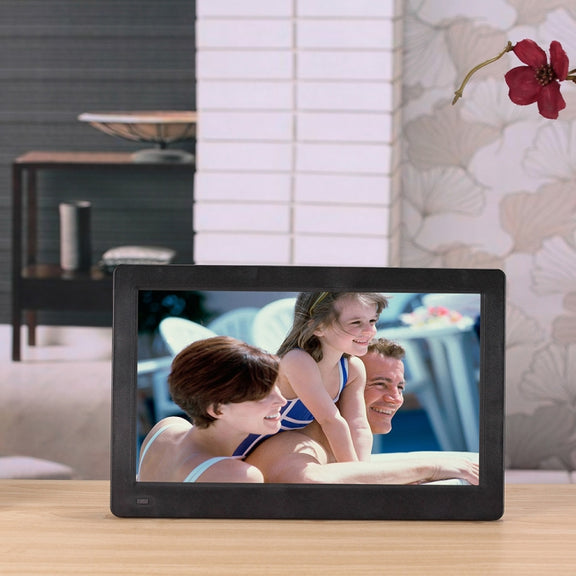 11.6-inch IPS Digital Photo Frame Full View 1920*1080 Electronic Photo Album Advertising Machine(Black)
