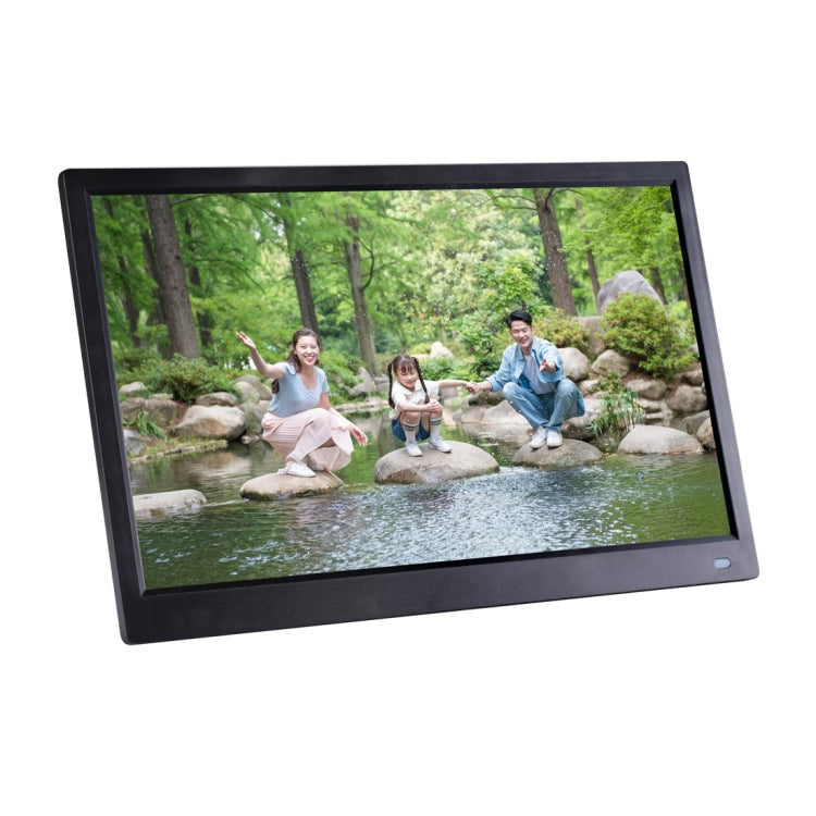 12.5 inch FHD LED Display Digital Photo Frame with Holder & Remote Control, MSTAR V56 Program, Support USB / SD Card Input (Black)