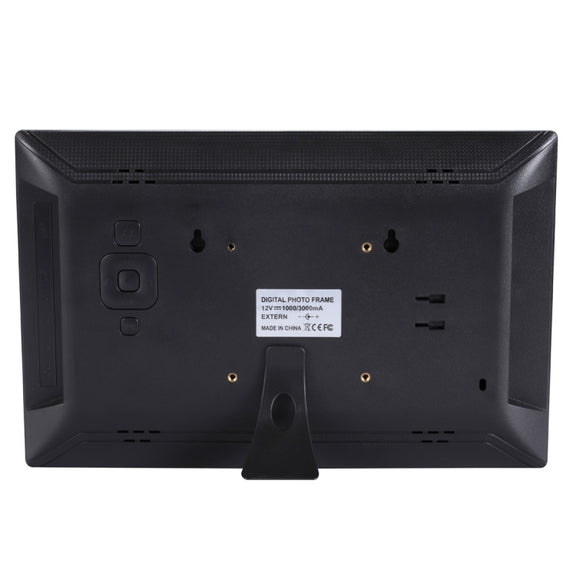12.5 inch FHD LED Display Digital Photo Frame with Holder & Remote Control, MSTAR V56 Program, Support USB / SD Card Input (Black)
