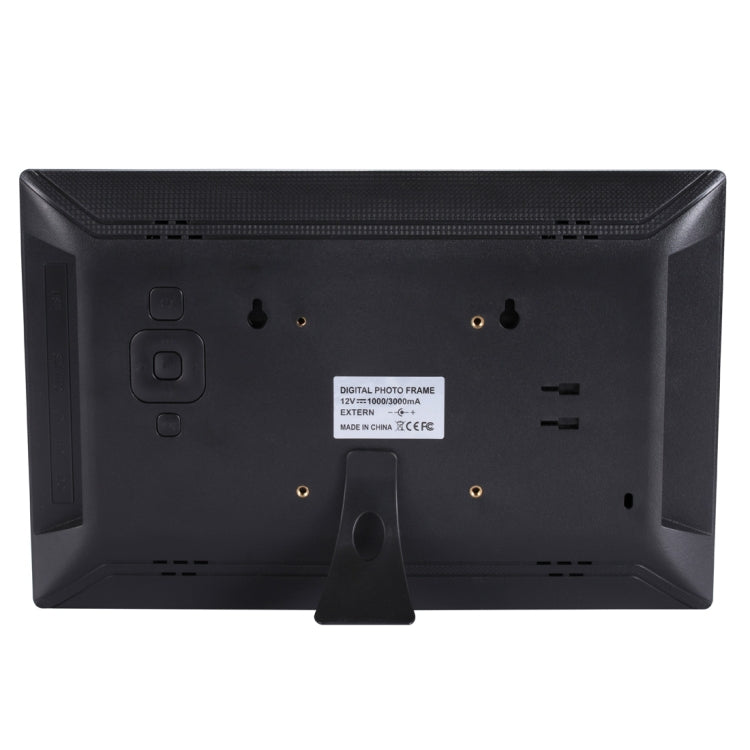 12.5 inch FHD LED Display Digital Photo Frame with Holder & Remote Control, MSTAR V56 Program, Support USB / SD Card Input (Black)
