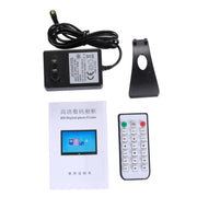 12.5 inch FHD LED Display Digital Photo Frame with Holder & Remote Control, MSTAR V56 Program, Support USB / SD Card Input (White)