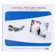 12.5 inch FHD LED Display Digital Photo Frame with Holder & Remote Control, MSTAR V56 Program, Support USB / SD Card Input (White)