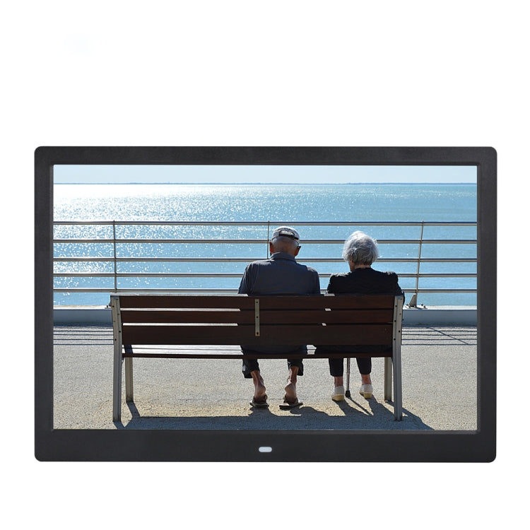 14-inch Digital Photo Frame Electronic Photo Frame Ultra-narrow Side Support 1080P Wall-mounted Advertising Machine(Black)