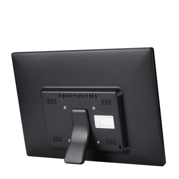 14-inch Digital Photo Frame Electronic Photo Frame Ultra-narrow Side Support 1080P Wall-mounted Advertising Machine(Black)