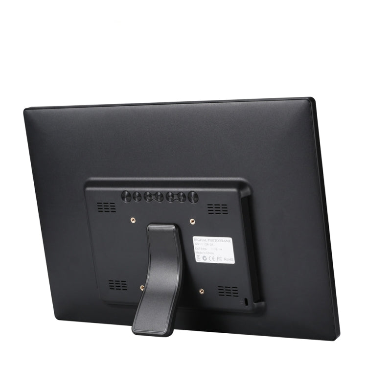 14-inch Digital Photo Frame Electronic Photo Frame Ultra-narrow Side Support 1080P Wall-mounted Advertising Machine(Black)