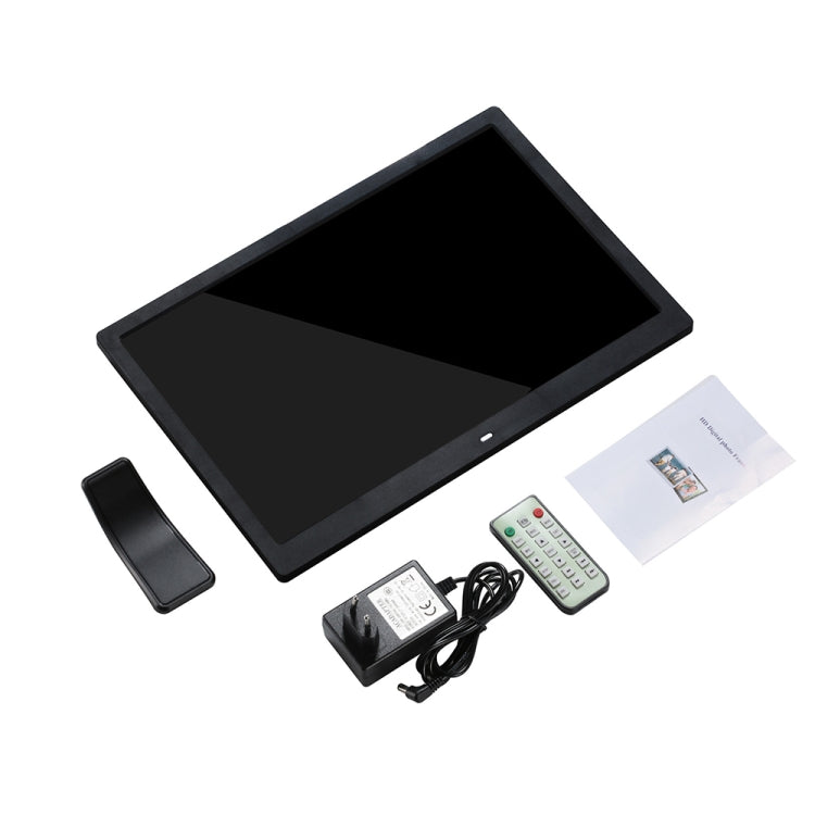 14-inch Digital Photo Frame Electronic Photo Frame Ultra-narrow Side Support 1080P Wall-mounted Advertising Machine(Black)