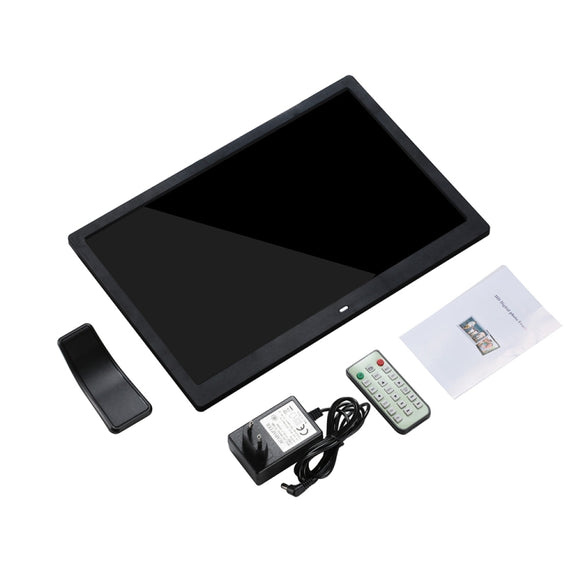 14-inch Digital Photo Frame Electronic Photo Frame Ultra-narrow Side Support 1080P Wall-mounted Advertising Machine(White)