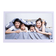 15.6 inch FHD LED Display Digital Photo Frame with Holder & Remote Control, MSTAR V53 Program, Support USB / SD Card Input(White)
