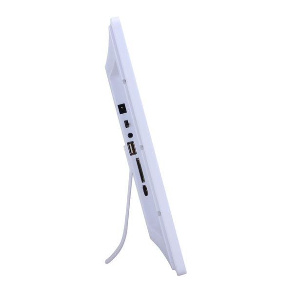 17 inch Display Rack Container Advertising Machine Digital Photo Frame Support Water Subtitles(White)