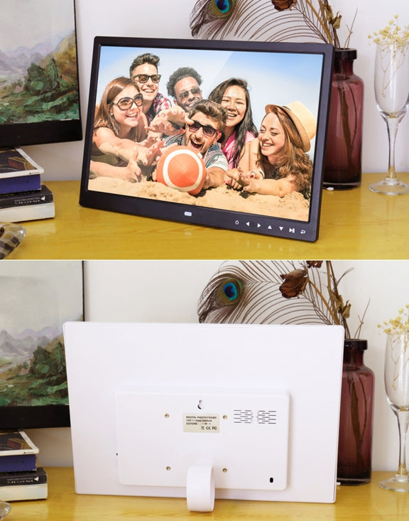 15.0 inch LED Display Digital Photo Frame with Holder / Remote Control, Allwinner, Support USB / SD Card Input / OTG(Black)