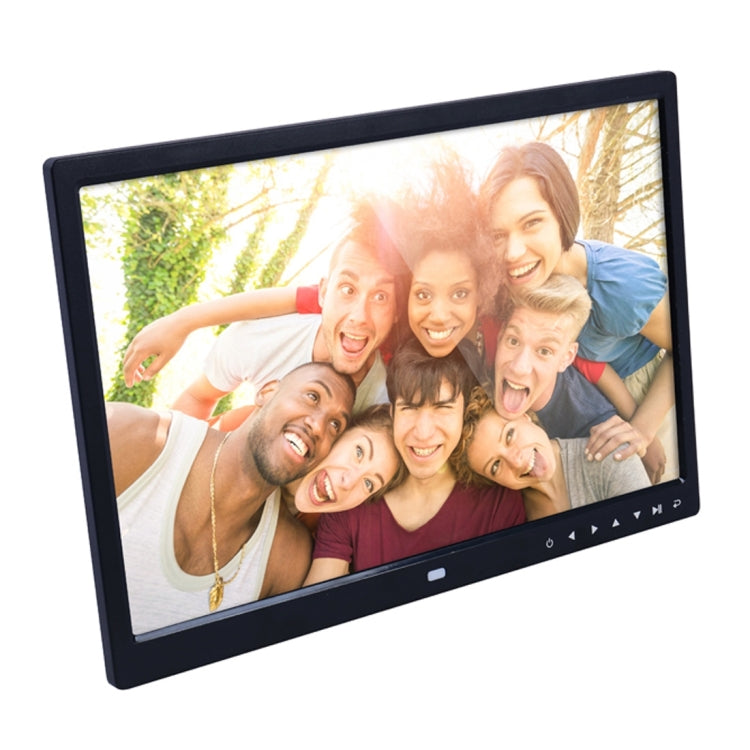 15.0 inch LED Display Digital Photo Frame with Holder / Remote Control, Allwinner, Support USB / SD Card Input / OTG(Black)
