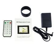 15.0 inch LED Display Digital Photo Frame with Holder / Remote Control, Allwinner, Support USB / SD Card Input / OTG(Black)