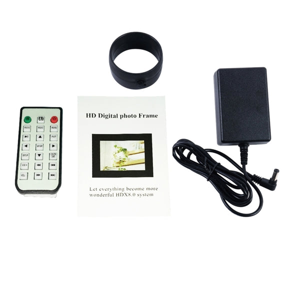 15.0 inch LED Display Digital Photo Frame with Holder / Remote Control, Allwinner, Support USB / SD Card Input / OTG(Black)