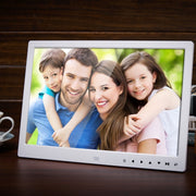 13.0 inch LED Display Digital Photo Frame with Holder / Remote Control, Allwinner, Support USB / SD Card Input / OTG (White)