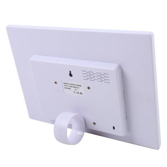 13.0 inch LED Display Digital Photo Frame with Holder / Remote Control, Allwinner, Support USB / SD Card Input / OTG (White)