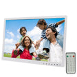 17.0 inch LED Display Digital Photo Frame with 7-keys Touch Button Control / Holder / Remote Control, Allwinner Technology, Support USB / SD Card Input / OTG, US/EU/UK Plug(White) - 15 inch Above by PMC TechLife | Online Shopping South Africa | PMC TechLife | Buy Now Pay Later Mobicred