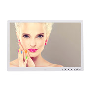 17.0 inch LED Display Digital Photo Frame with 7-keys Touch Button Control / Holder / Remote Control, Allwinner Technology, Support USB / SD Card Input / OTG, US/EU/UK Plug(White)
