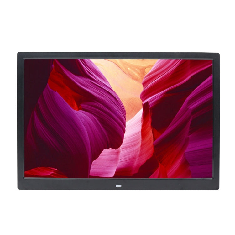 17.0 inch LED Display Digital Photo Frame with Holder / Remote Control, Allwinner Technology, Support USB / SD Card Input / OTG, US/EU/UK Plug(Black)
