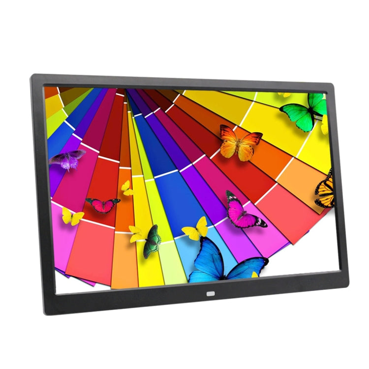 17.0 inch LED Display Digital Photo Frame with Holder / Remote Control, Allwinner Technology, Support USB / SD Card Input / OTG, US/EU/UK Plug(Black)