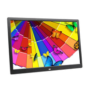 17.0 inch LED Display Digital Photo Frame with Holder / Remote Control, Allwinner Technology, Support USB / SD Card Input / OTG, US/EU/UK Plug(Black)