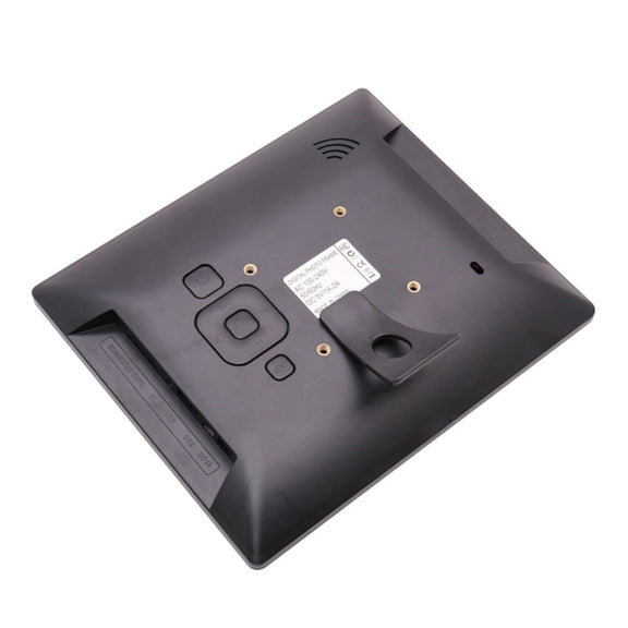 AC 100-240V 8 inch TFT Screen Digital Photo Frame with Holder & Remote Control, Support USB / SD Card Input (Black)