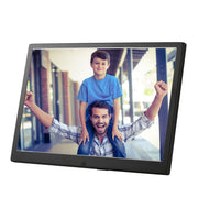 HSD1202 12.1 inch 1280x800 High Resolution Display Digital Photo Frame with Holder and Remote Control, Support SD / MMC / MS Card / USB Port, EU Plug(Black)