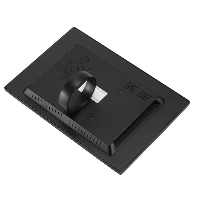 HSD1202 12.1 inch 1280x800 High Resolution Display Digital Photo Frame with Holder and Remote Control, Support SD / MMC / MS Card / USB Port, US Plug(Black)