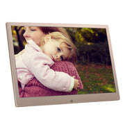 HSD1303 13.3 inch LED 1280x800 High Resolution Display Digital Photo Frame with Holder and Remote Control, Support SD / MMC / MS Card / USB Port, EU Plug(Silver)