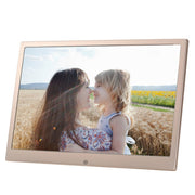 HSD1303 13.3 inch LED 1280x800 High Resolution Display Digital Photo Frame with Holder and Remote Control, Support SD / MMC / MS Card / USB Port, EU Plug(Silver)