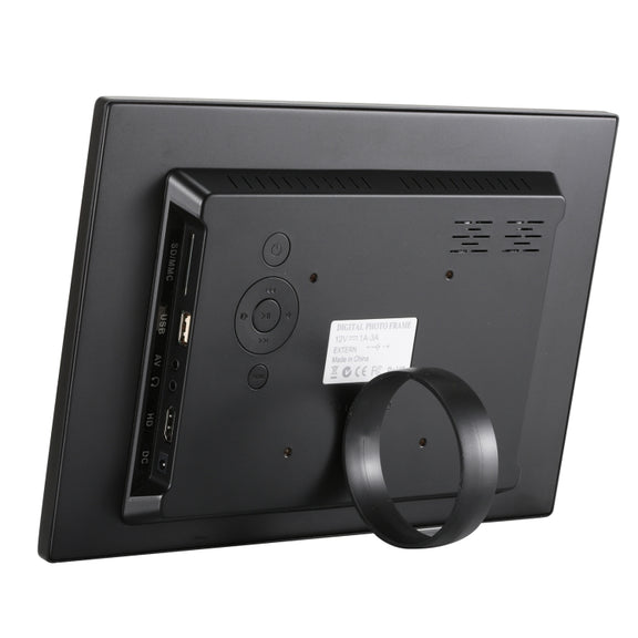 HSD1504 15.4 inch LED 1280x800 High Resolution Display Digital Photo Frame with Holder and Remote Control, Support SD / MMC / MS Card / USB Port, EU Plug(Black)