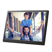 HSD1504 15.4 inch LED 1280x800 High Resolution Display Digital Photo Frame with Holder and Remote Control, Support SD / MMC / MS Card / USB Port, EU Plug(Black)