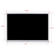 HSD1504 15.4 inch LED 1280x800 High Resolution Display Digital Photo Frame with Holder and Remote Control, Support SD / MMC / MS Card / USB Port, EU Plug(Silver)