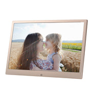 HSD1504 15.4 inch LED 1280x800 High Resolution Display Digital Photo Frame with Holder and Remote Control, Support SD / MMC / MS Card / USB Port, EU Plug(Gold)