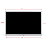 HSD1504 15.4 inch LED 1280x800 High Resolution Display Digital Photo Frame with Holder and Remote Control, Support SD / MMC / MS Card / USB Port, US Plug(Silver)