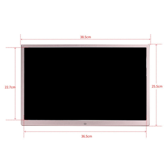 HSD1707 17 inch LED 1440X900 High Resolution Display Digital Photo Frame with Holder and Remote Control, Support SD / MMC / MS Card / USB Port, US Plug(Gold)