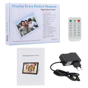 13 inch LED Display Digital Photo Frame with Holder & Remote Control, Allwinner F16, Support SD / MS / MMC Card and USB(White)