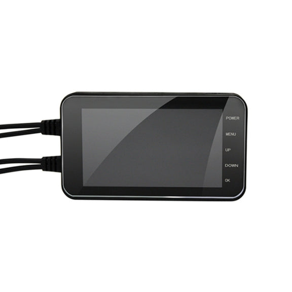 4 inch HD WIFI Dual Lens 1080P Water-resistant Motorcycle Driving Recorder