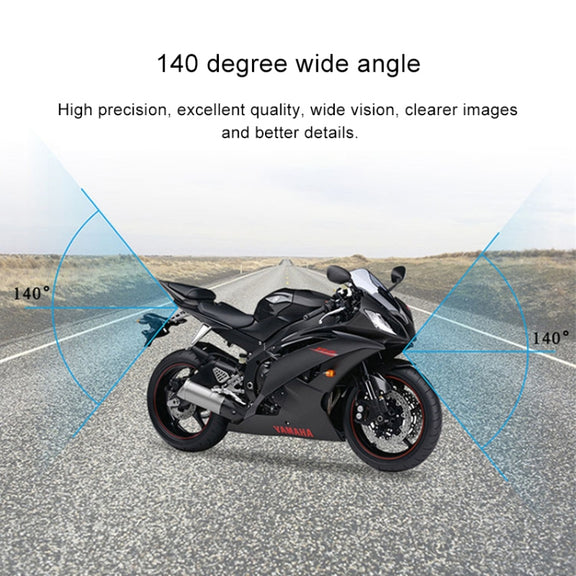 4 inch HD WIFI Dual Lens 1080P Water-resistant Motorcycle Driving Recorder