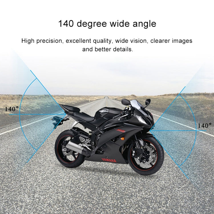 4 inch HD WIFI Dual Lens 1080P Water-resistant Motorcycle Driving Recorder
