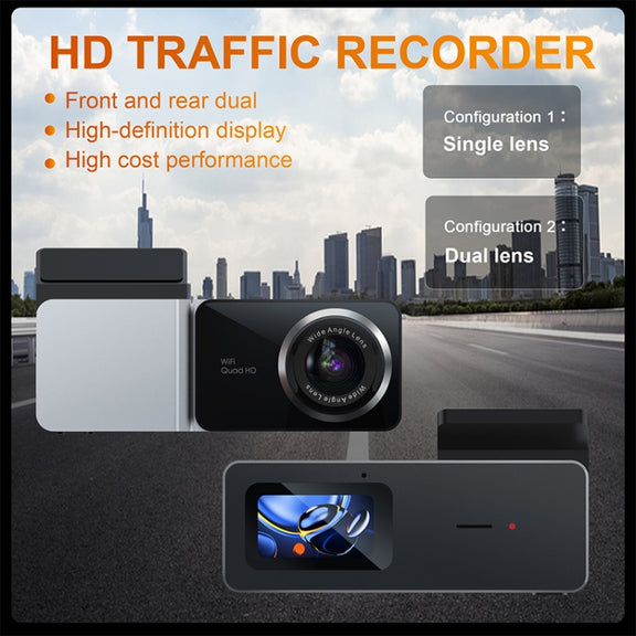 U06 2K Ultra HD Night Vision WiFi Car Driving Recorder Support Mobile APP