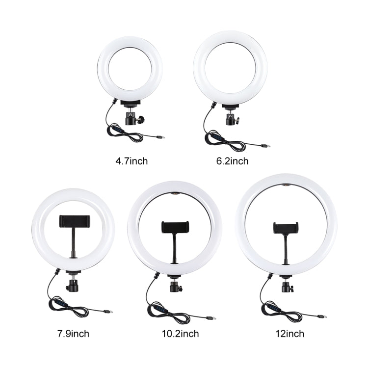 PULUZ Tripod Mount +  Live Broadcast Dual Phone Bracket + 6.2 inch 16cm LED Ring Vlogging Video Light Kits