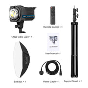 PULUZ 120W Photo Studio Strobe Flash Light Kit with Softbox Reflector & Tripod(UK Plug)
