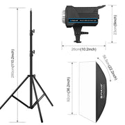 PULUZ 120W Photo Studio Strobe Flash Light Kit with Softbox Reflector & Tripod(EU Plug)