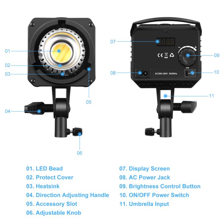 PULUZ 120W Photo Studio Strobe Flash Light Kit with Softbox Reflector & Tripod(EU Plug)