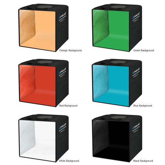 PULUZ 30cm Folding Ring Light Photo Lighting Studio Shooting Tent Box with Shadowless Light Panel