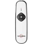 ASiNG A800 USB Charging 2.4GHz Wireless Presenter PowerPoint Clicker Representation Remote Control Pointer, Control Distance: 100m(White)