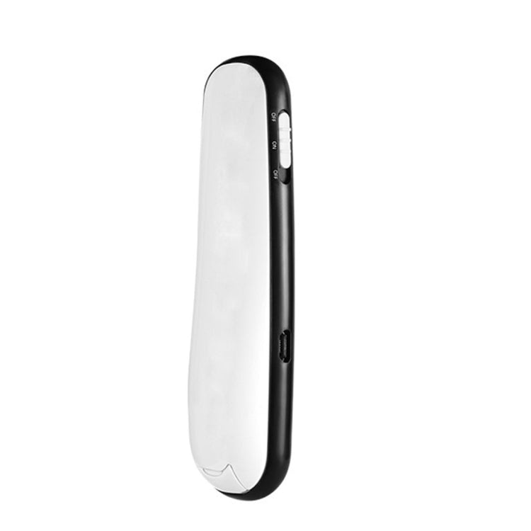 ASiNG A800 USB Charging 2.4GHz Wireless Presenter PowerPoint Clicker Representation Remote Control Pointer, Control Distance: 100m(White)