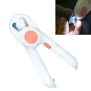 Pet Cat and Dog LED Light Nail Clippers (Pink)